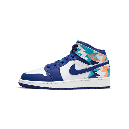 Jordan 1 Mid Geometric Print (GS)