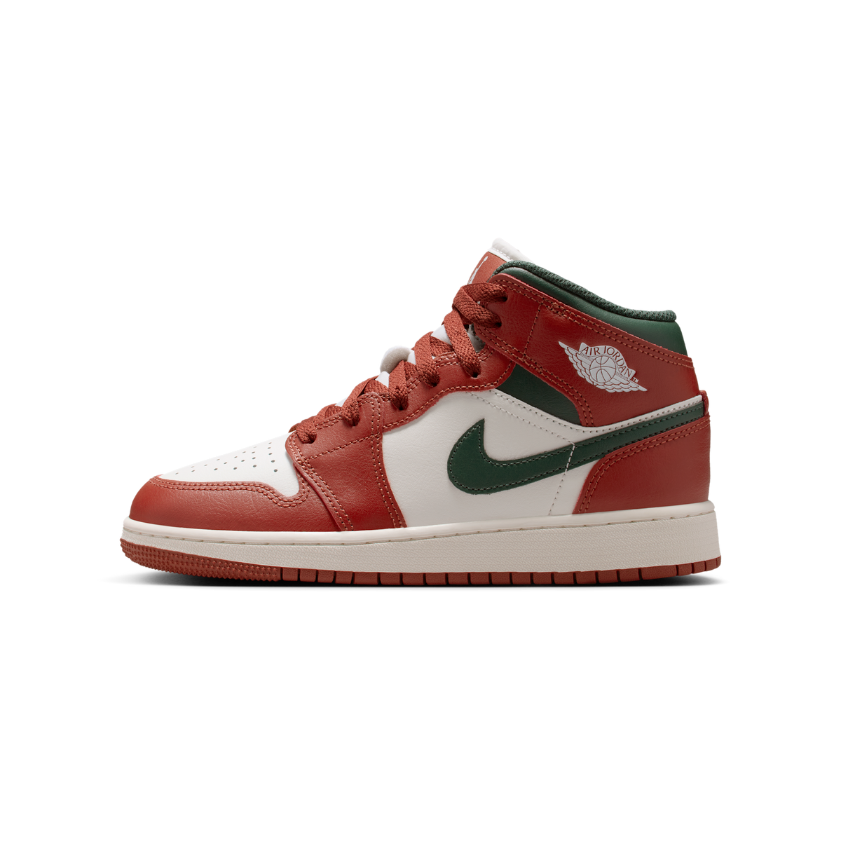 Jordan 1 Mid Redstone Midnight Green