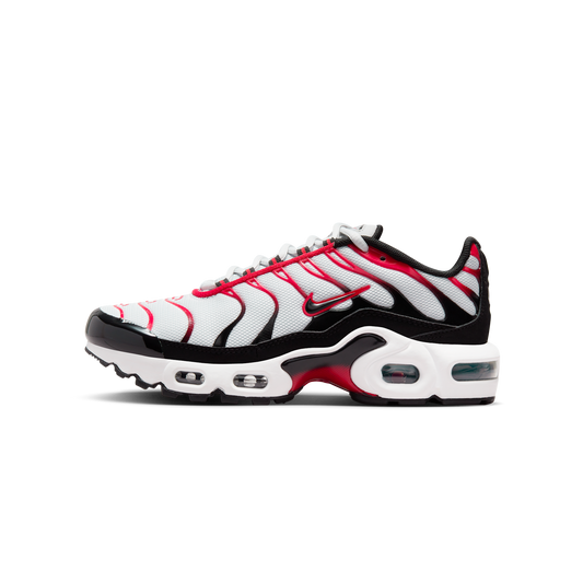 Nike Air Max Plus Pure Platinum Black White University Red (GS)