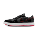 Jordan 1 Low Golf Spiked Bred Black Patent