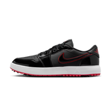 Jordan 1 Low Golf Spiked Bred Black Patent
