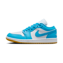 Jordan 1 Low White Gum Light Brown Dark Powder Blue (Women's)