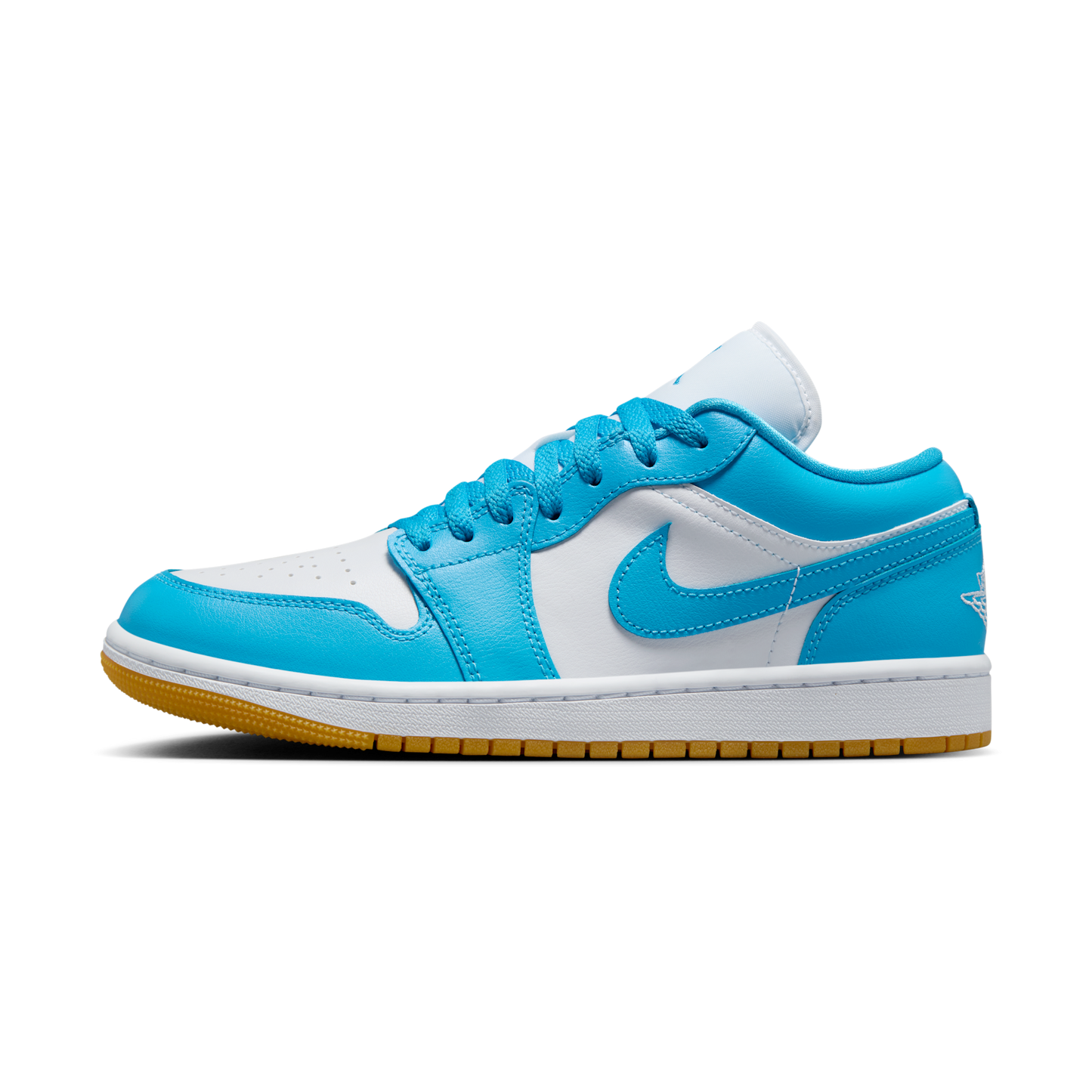 Jordan 1 Low White Gum Light Brown Dark Powder Blue (Women's)