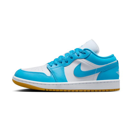 Jordan 1 Low White Gum Light Brown Dark Powder Blue (Women's)