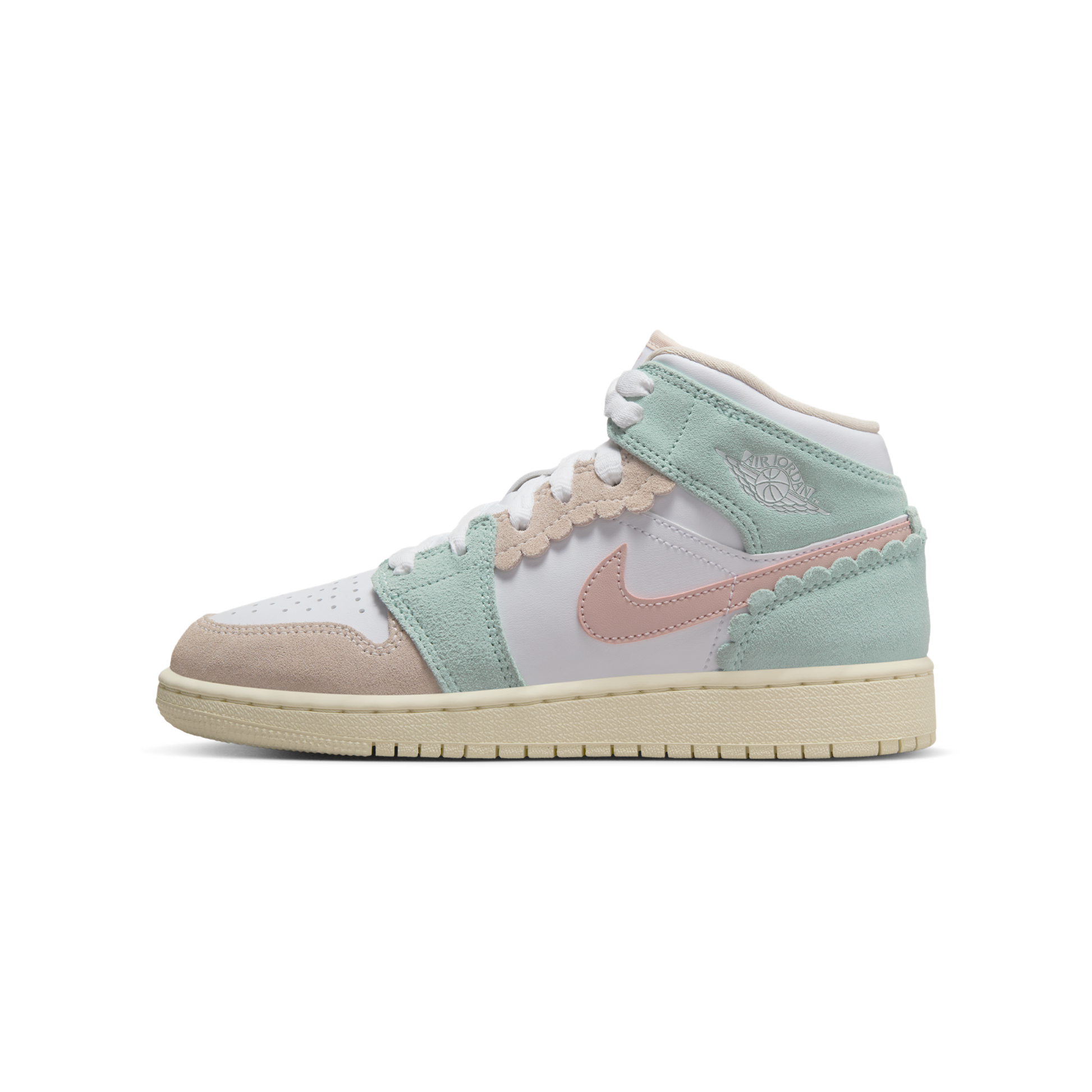 Jordan 1 Mid SE Pink Oxford (GS)