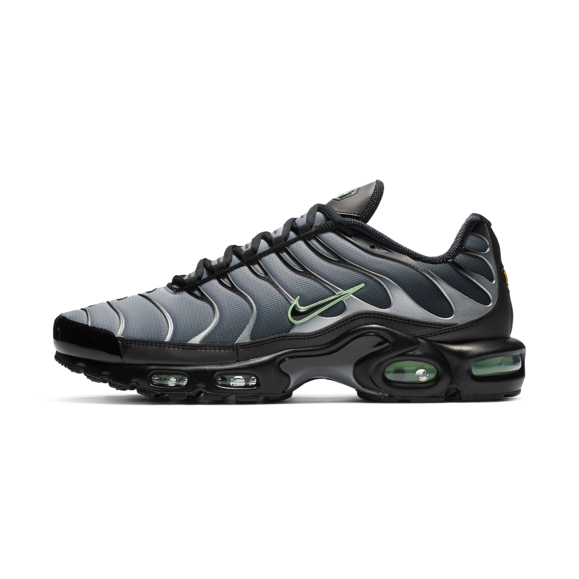 Nike Air Max Plus Black Particle Grey Vapour Green