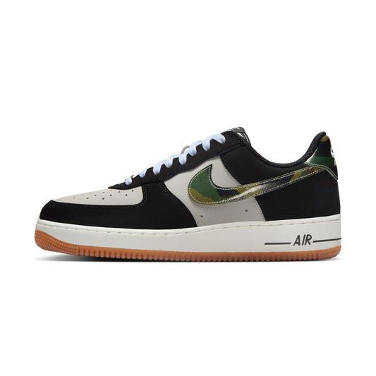 Nike Air Force 1 Low '07 LV8 Black Patent Camo Swoosh