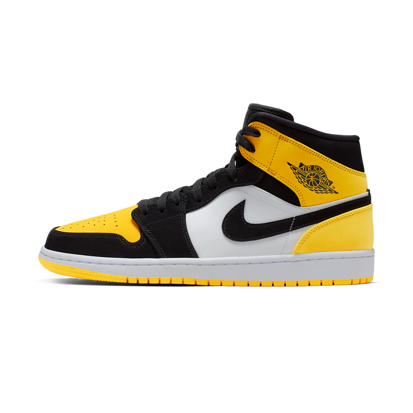 Jordan 1 Mid Yellow Toe Black