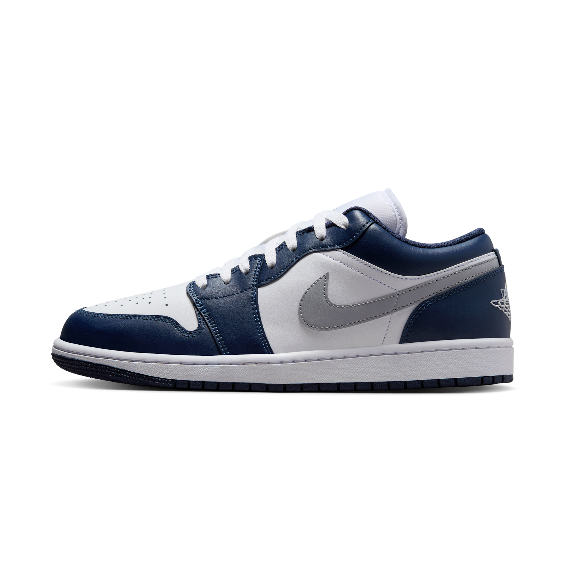 Jordan 1 Low Wolf Grey Midnight Navy