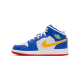 Jordan 1 Mid Racer Blue Red Gold (GS)