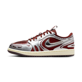 Jordan 1 Low Method of Make V3 Dark Team Red Metallic Silver (Women's)