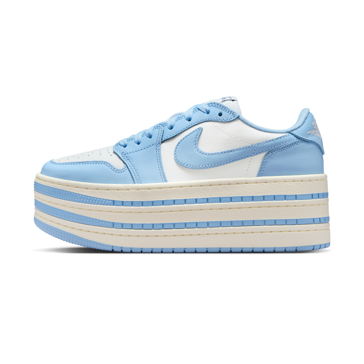 Jordan 1 Low Triple Stack Psychic Blue White (Women's)