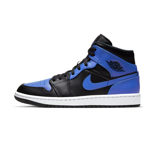 Jordan 1 Mid Hyper Royal Tumbled Leather