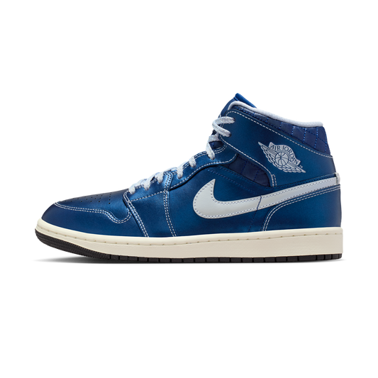 Jordan 1 Mid SE Metallic Blue Quilted (Women's)