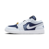 Jordan 1 Low SE Football Grey White Gym Red Midnight Navy (Women's)