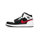 Jordan 1 Mid White Black Chile Red (GS)