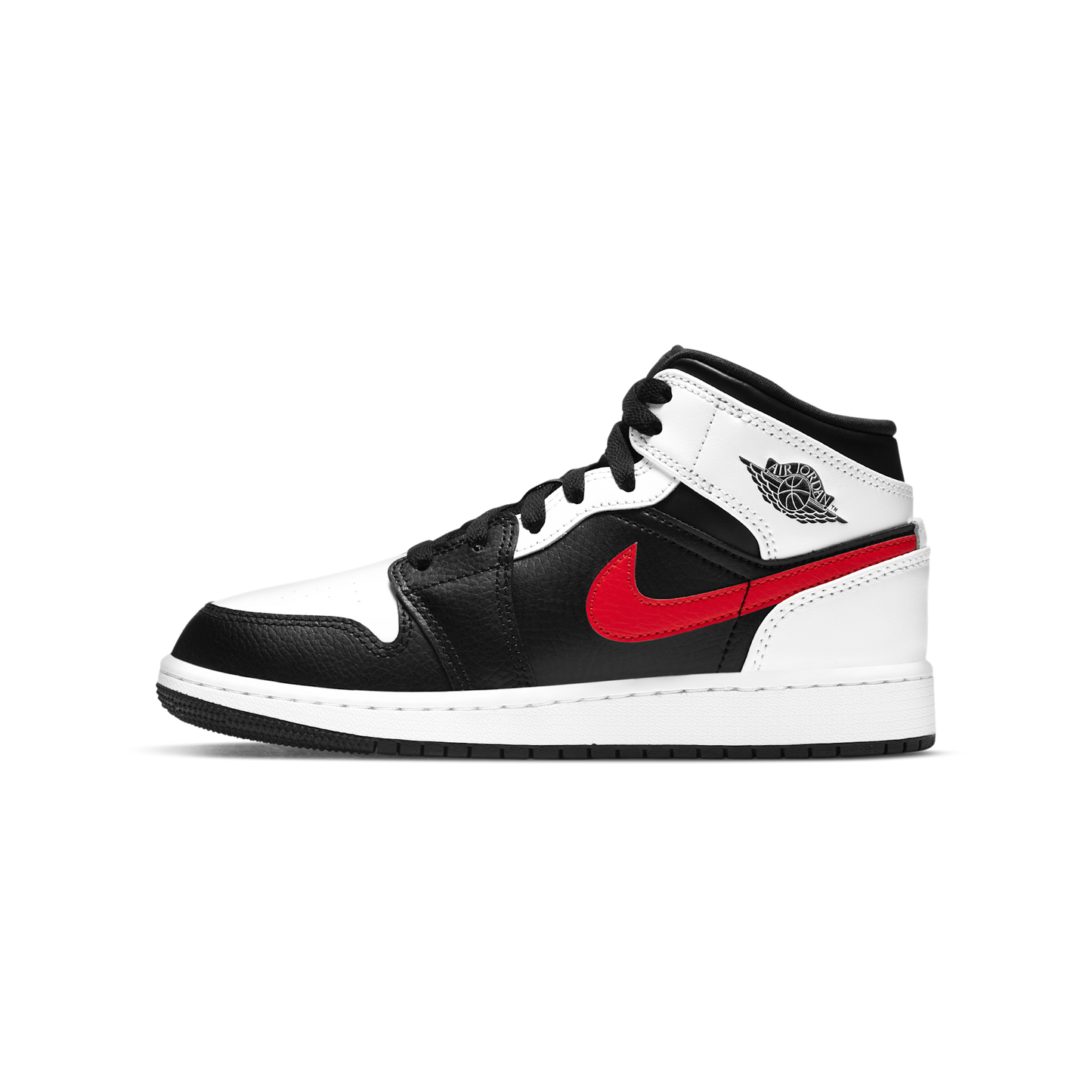 Jordan 1 Mid White Black Chile Red (GS)