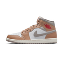 Jordan 1 Mid Rattan White College Grey
