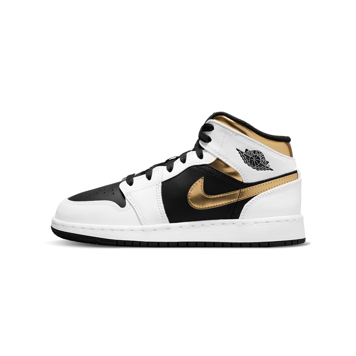 Jordan 1 Mid White Gold Black (GS)