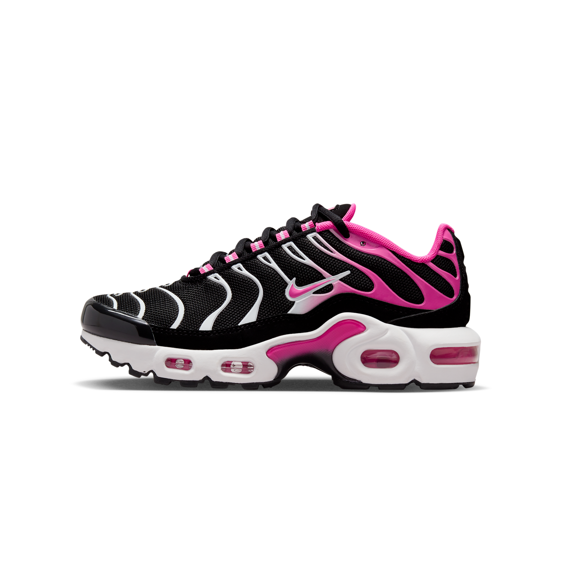Nike Air Max Plus Black White Laser Fuchsia (GS)