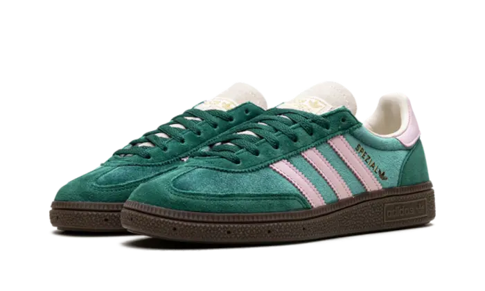 Handball Spezial Green Pink Velvet (JI2648) - 36 2/3 EU - 4.5 US - Pink | SOSUKICKS