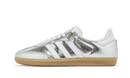 adidas Samba OG Silver Metallic Cracked Leather (Women's)