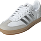 Adidas Samba OG Cloud White Silver Metallic Grey One — vue de face