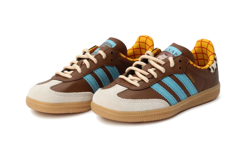 Adidas x Toy Story Samba Woody — vue de profil