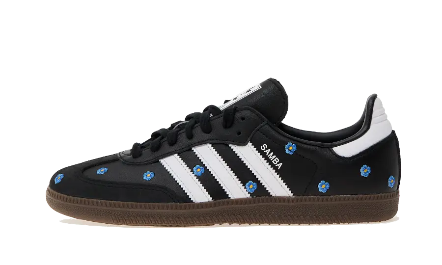 Samba Light Blue Floral Black (IF4397) - EU 36–48 - Black | SOSUKICKS