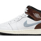 Jordan 1 Mid SE White Brown Blue Grey (GS)