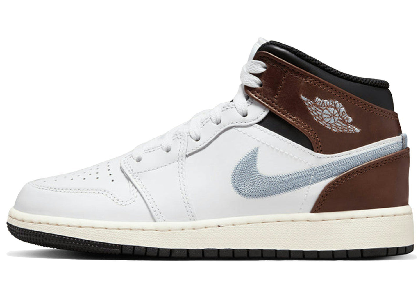 Jordan 1 Mid SE White Brown Blue Grey (GS)