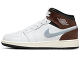 Jordan 1 Mid SE White Brown Blue Grey (GS)