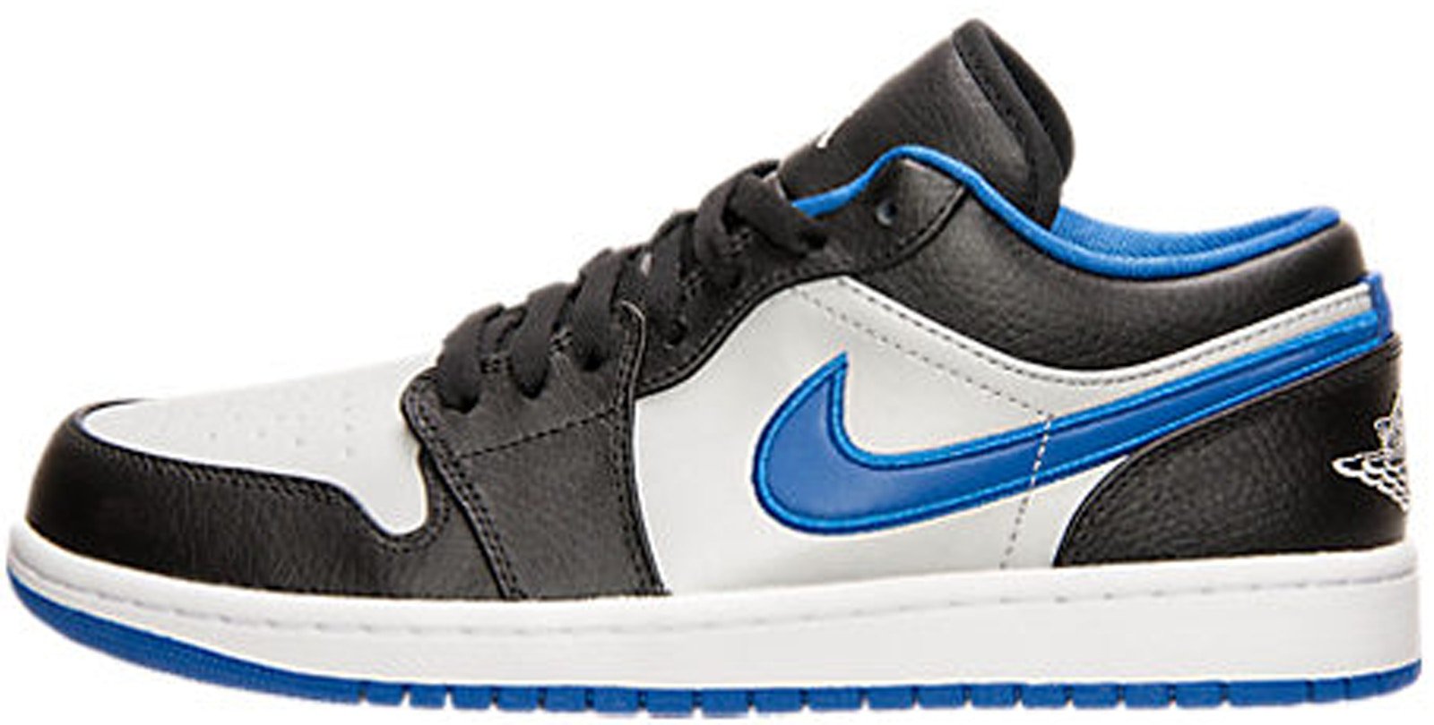 Jordan 1 Low Black Game Royal Metallic Platinum