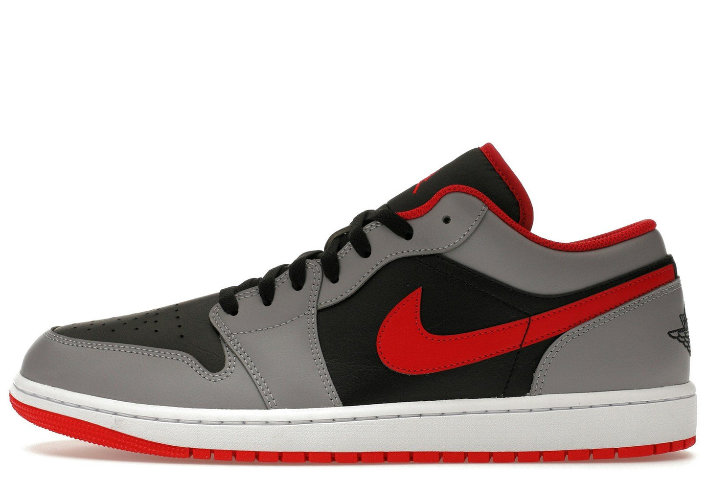 Jordan 1 Low Black Light Smoke Grey Gym Red