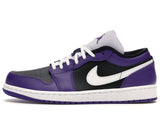 Jordan 1 Low Court Purple Black