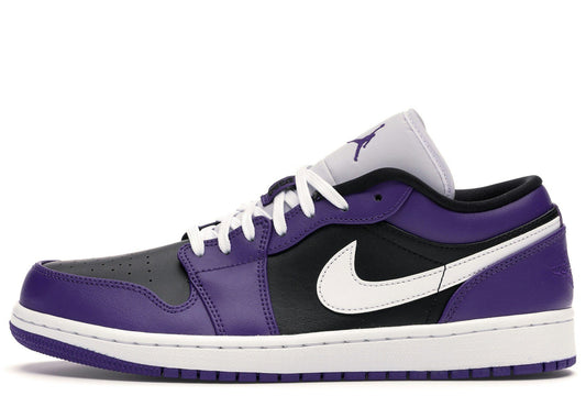 Jordan 1 Low Court Purple Black