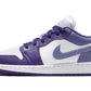 Jordan 1 Low Court Purple White Dusty Amethyst (GS)