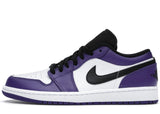 Jordan 1 Low Court Purple White