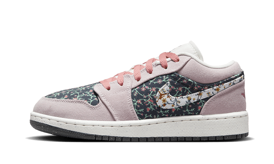 Air Jordan 1 Low Floral Canvas (FJ3445-001) - EU 35.5–40 - Pink | SOSUKICKS