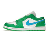 Jordan 1 Low Lucky Green Aquatone (Women's)