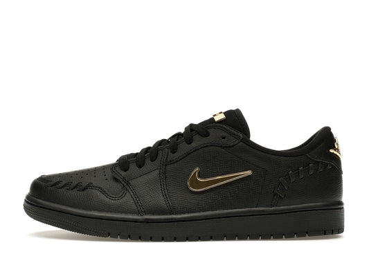 Jordan 1 Low Method of Make Black Metallic Gold (Women's)