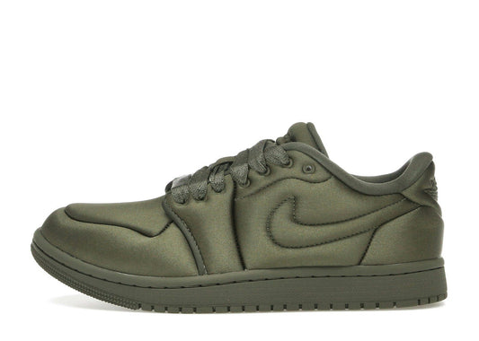 Jordan 1 Low Method of Make Satin Medium Olive (Women's)