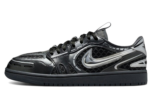 Jordan 1 Low Method of Make V3 Black Metallic Silver (Women's)