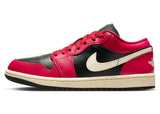 Jordan 1 Low Mystic Hibiscus Black (Women's)