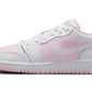 Jordan 1 Low Pink Foam Fire Red White (GS)