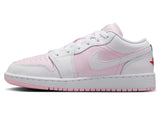 Jordan 1 Low Pink Foam Fire Red White (GS)