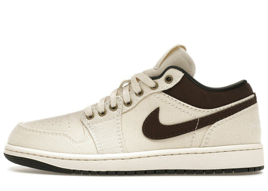 Jordan 1 Low Premium Pale Ivory Off Noir Baroque Brown