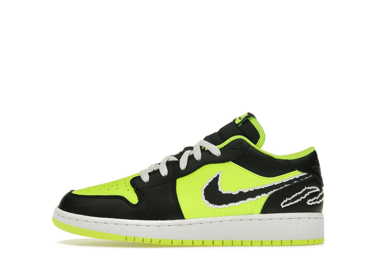 Jordan 1 Low SE Black Cat Volt (GS)