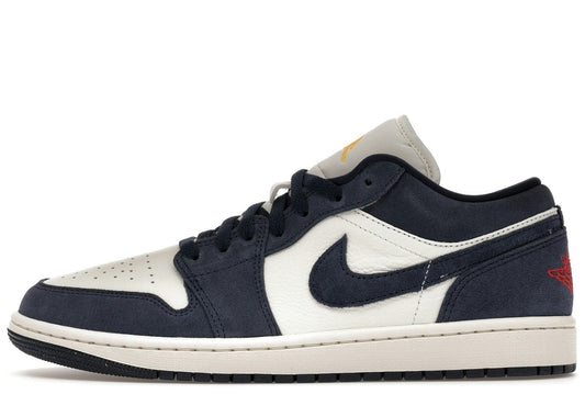 Jordan 1 Low SE Obsidian Suede
