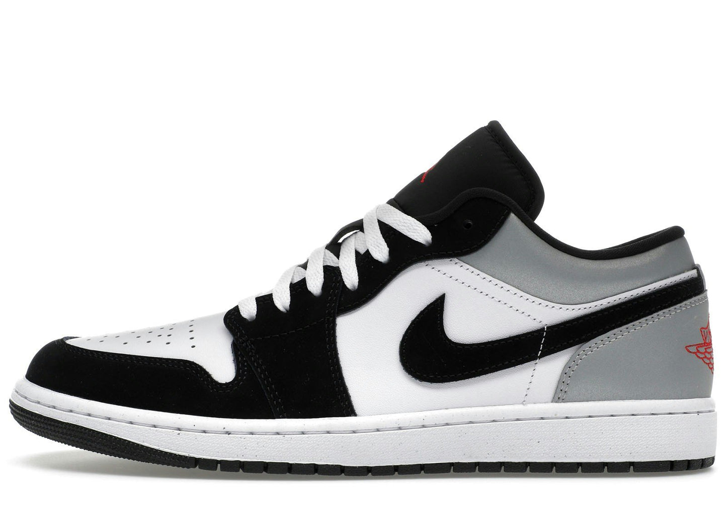 Jordan 1 Low SE White Fire Red Black Matte Silver